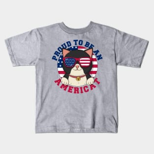 Proud To Be An Americat Kids T-Shirt